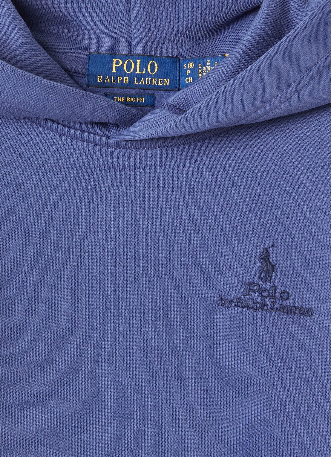 Ralph Lauren Hoodie met logoprint - detail donkerblauw