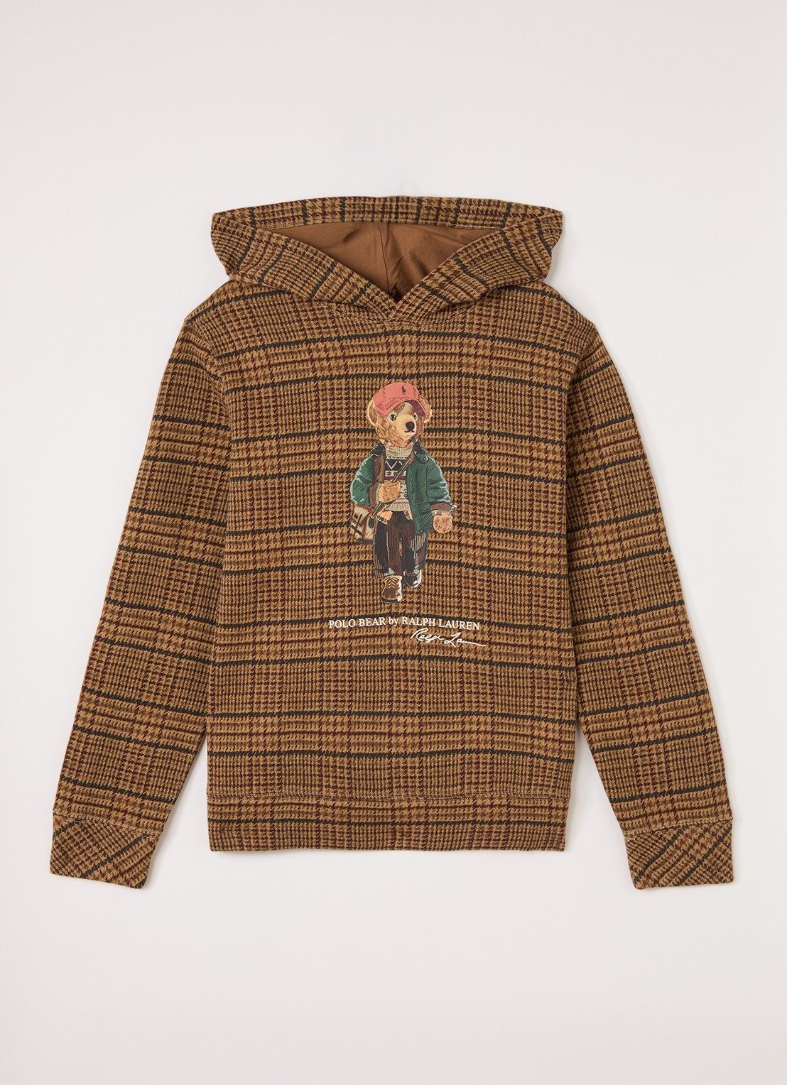 Ralph Lauren Hoodie met logoprint - voorkant camel