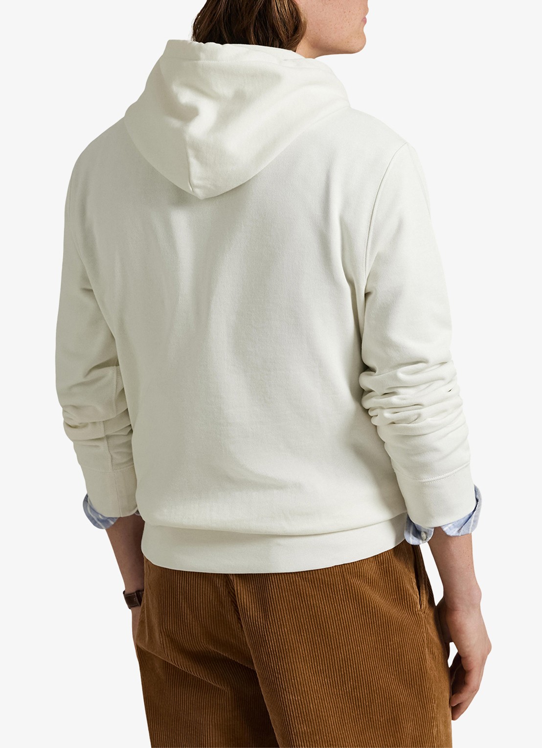 Ralph Lauren Hoodie met logoprint - achterkant 5 deckwash white / wit
