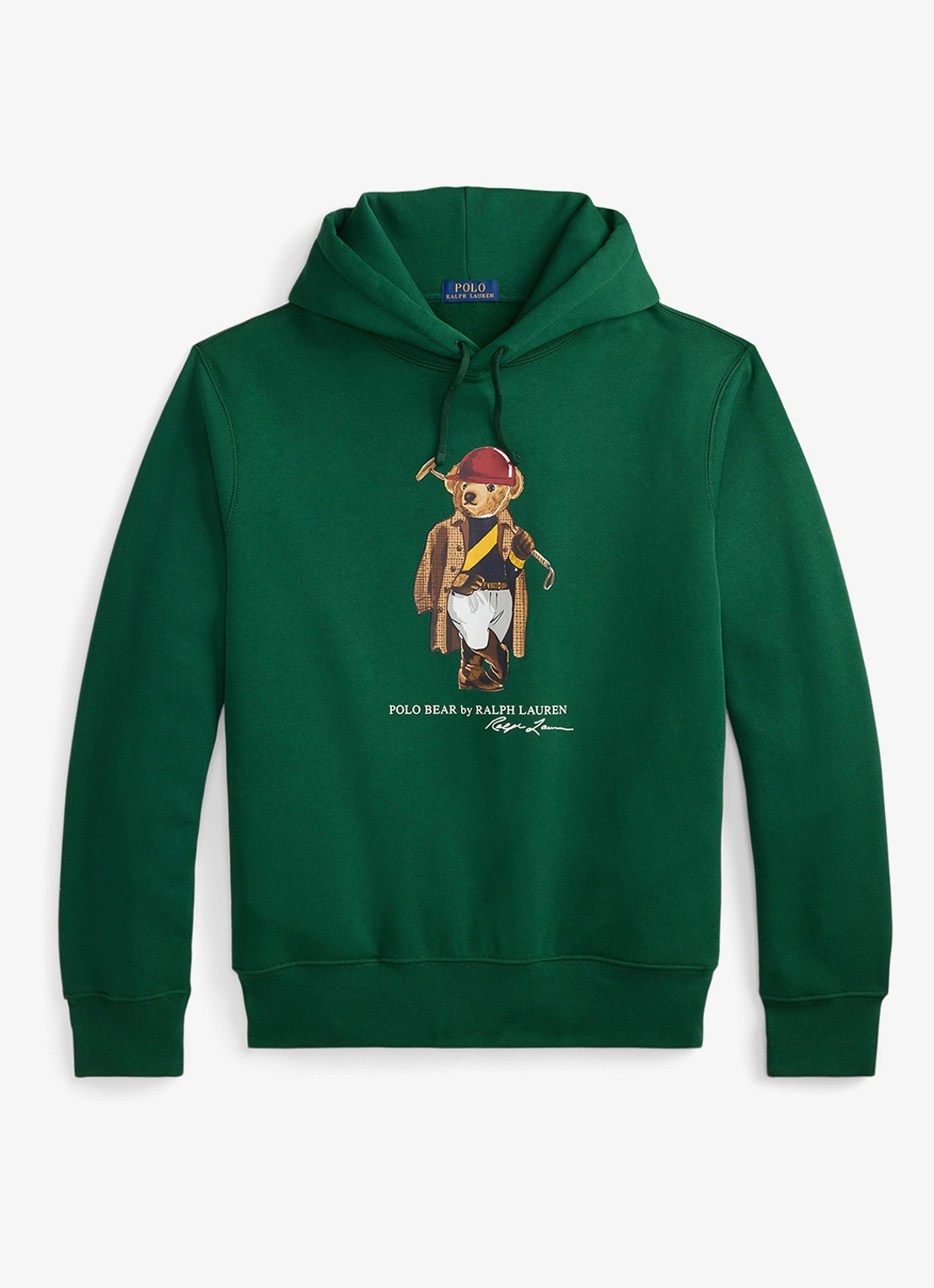 Ralph Lauren Hoodie met logoprint - voorkant 3 new forest / donkergroen