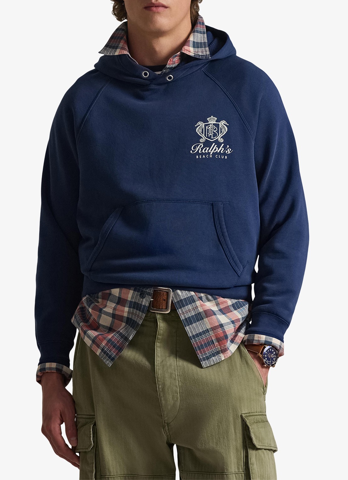 Ralph Lauren Hoodie met logoprint - detail 4 dark cobalt / kobaltblauw