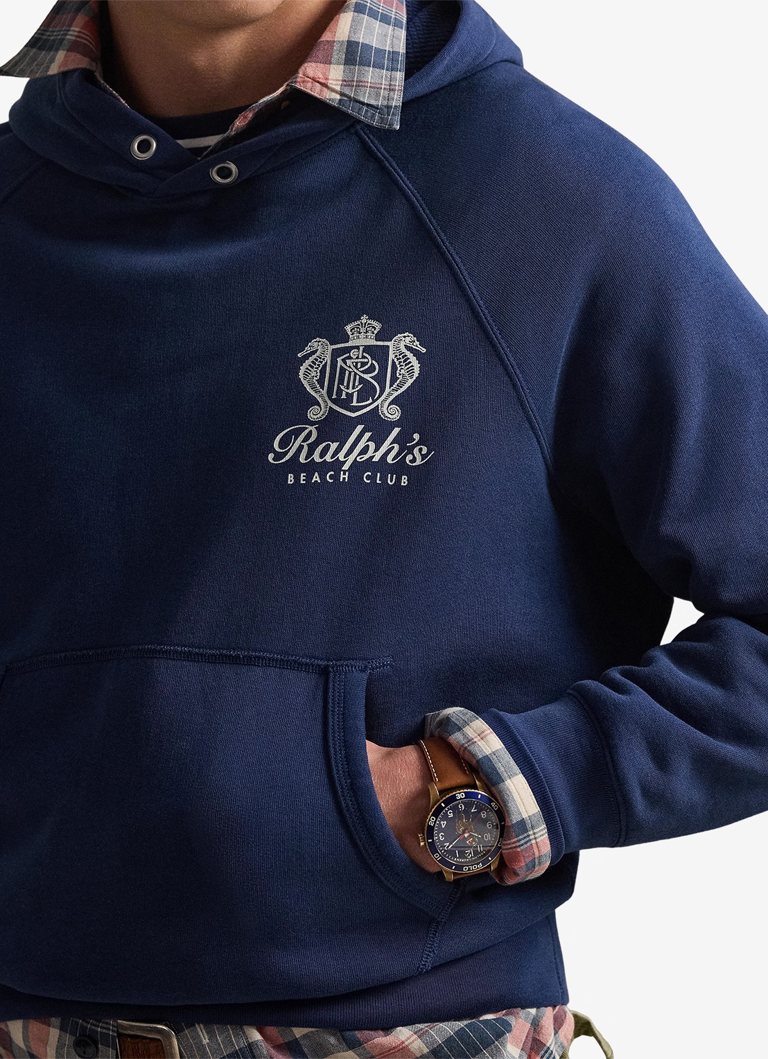 Ralph Lauren Hoodie met logoprint - detail 5 dark cobalt / kobaltblauw
