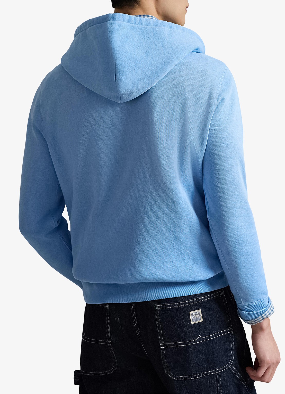 Ralph Lauren Hoodie met logoprint - achterkant 5 chambray blue / lichtblauw