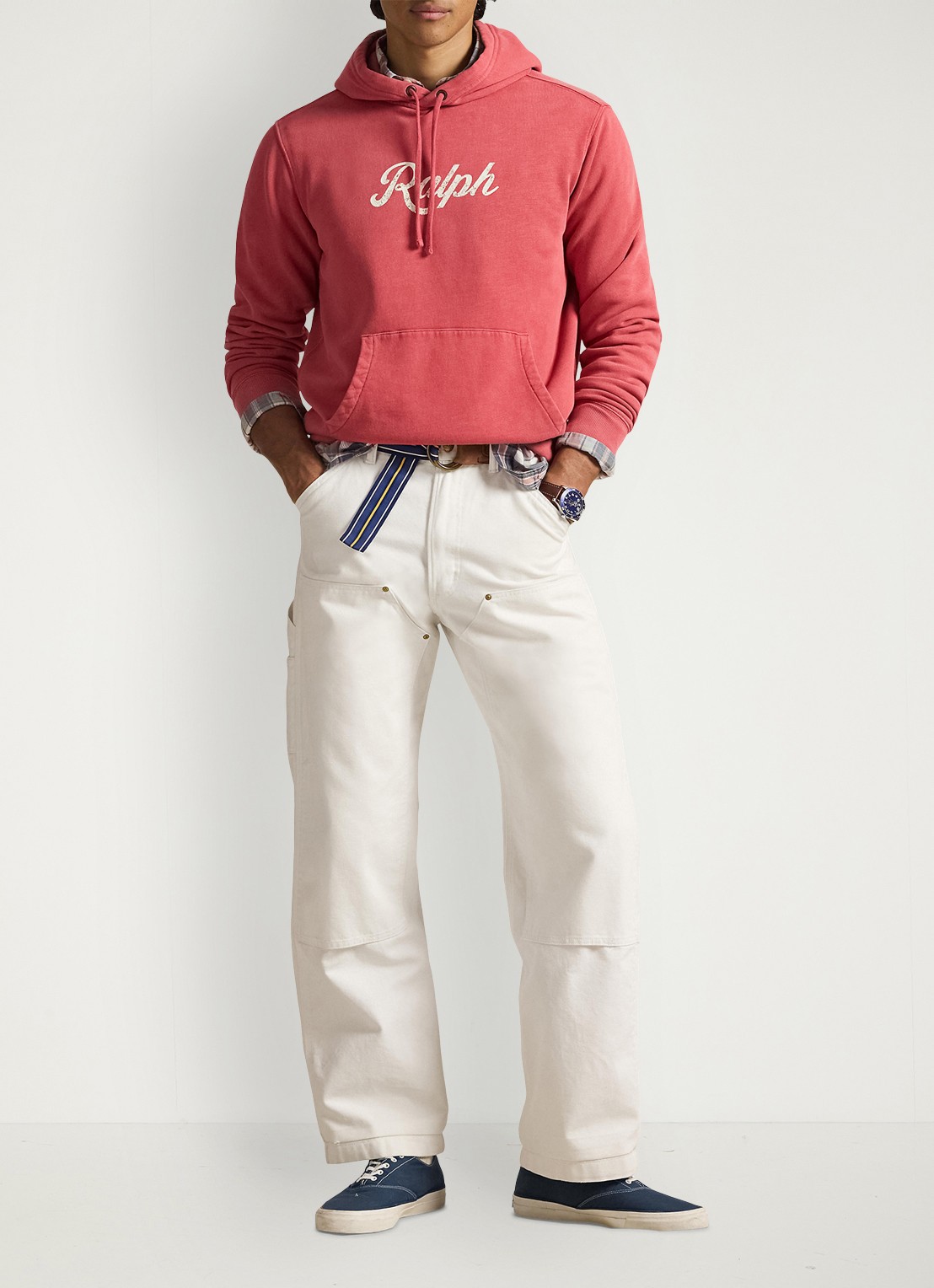 Ralph Lauren Hoodie met logoprint - voorkant 2 nantucket red-2xpp