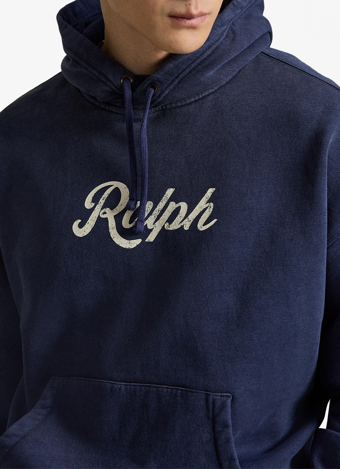 Ralph Lauren Hoodie met logoprint - detail 5 dark cobalt/ white / blauw