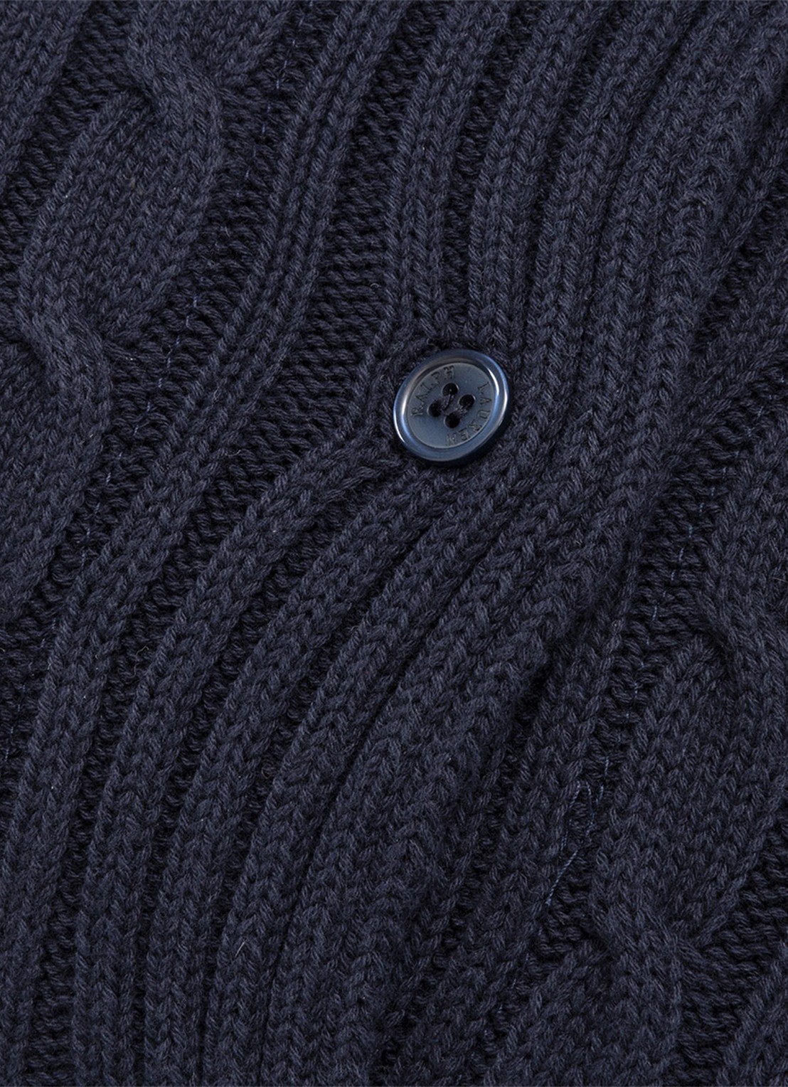 Ralph Lauren Houscou kussensloop van katoen - achterkant donkerblauw