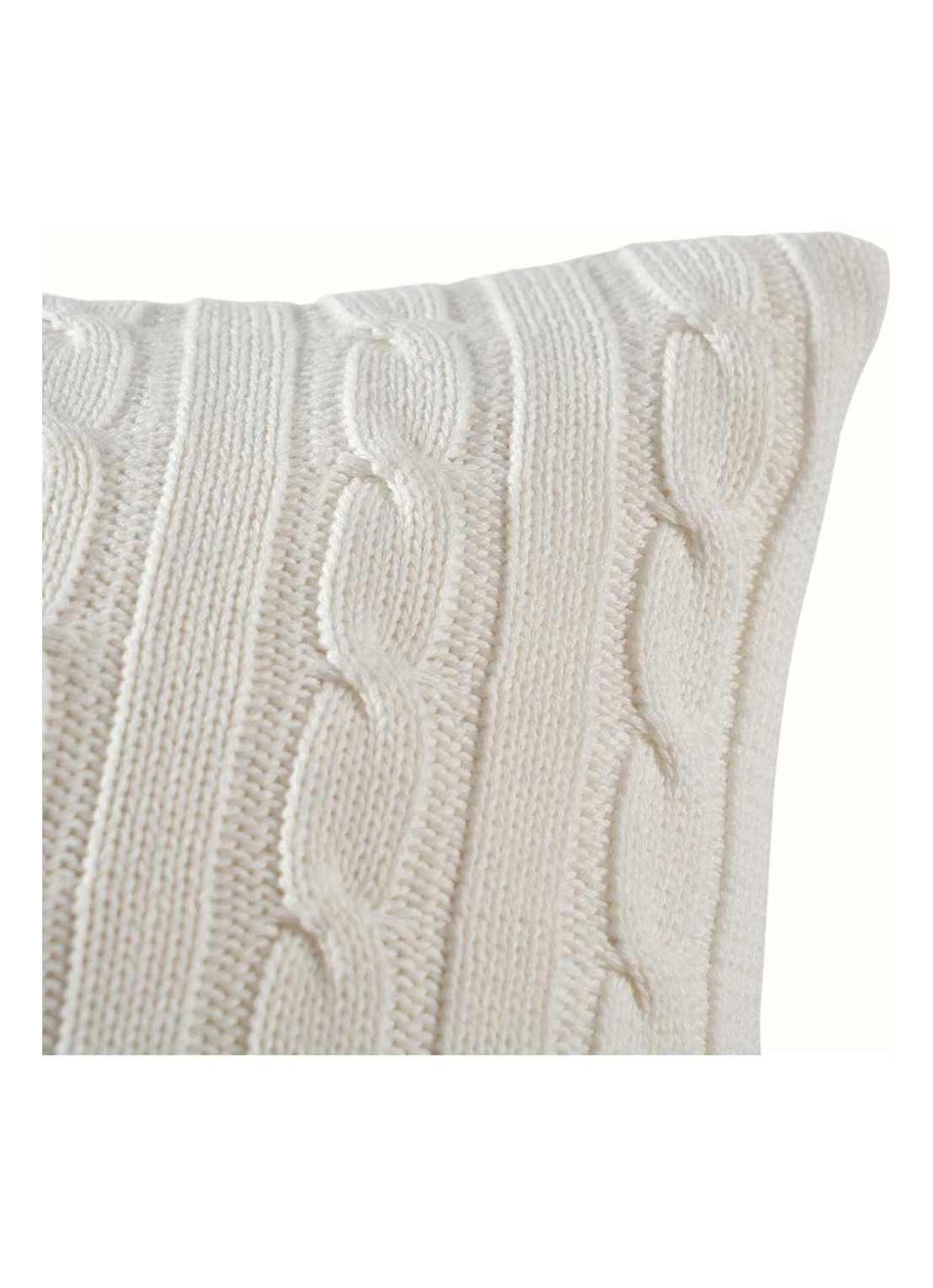 Ralph Lauren Houscou kussensloop van katoen - detail 3 gebroken wit