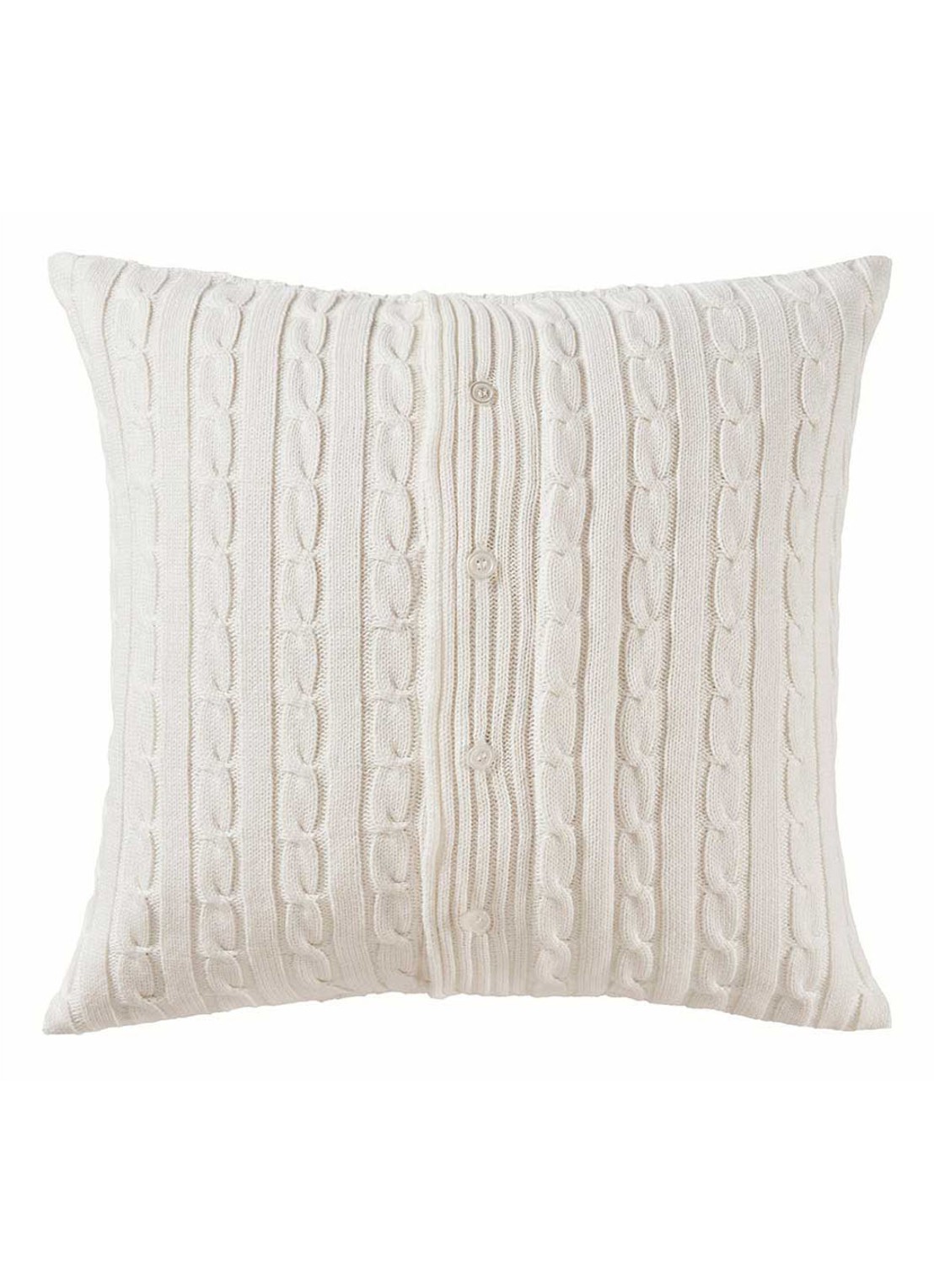 Ralph Lauren Houscou kussensloop van katoen - detail 4 gebroken wit
