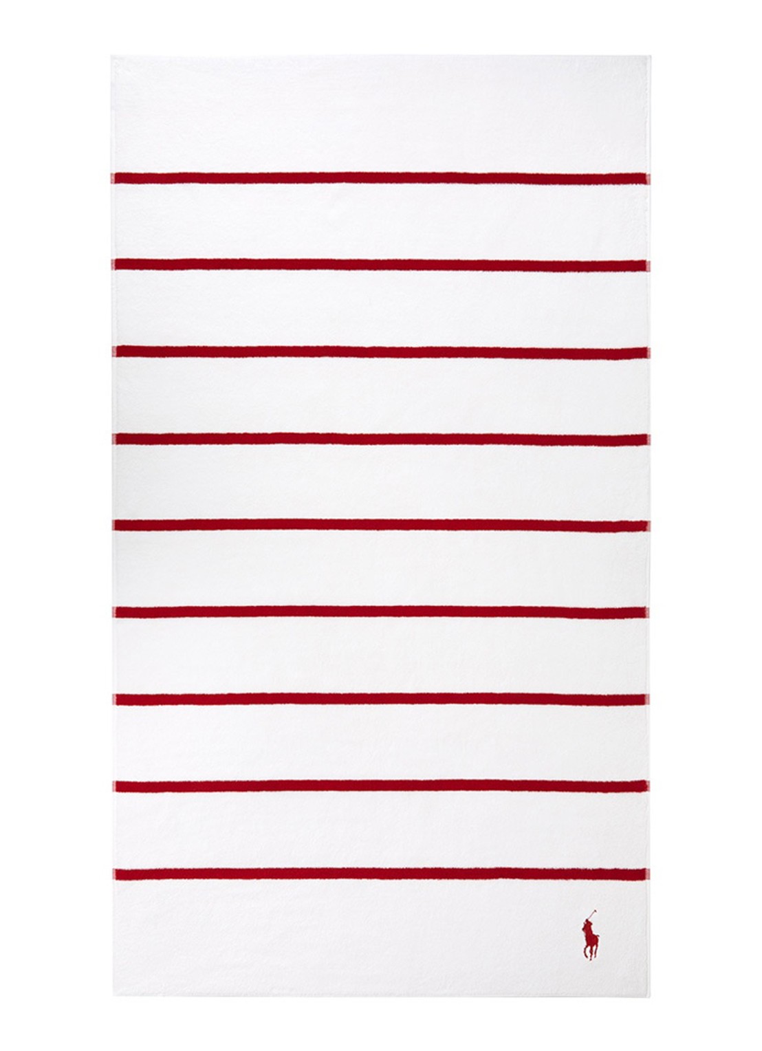 Ralph Lauren Irvin strandlaken - 520 gr/m2 - 100 x 170 cm - voorkant rood