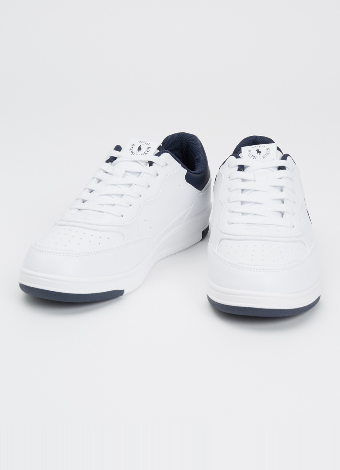 Ralph Lauren J-Masters Court II sneaker met logo - detail 2 wit
