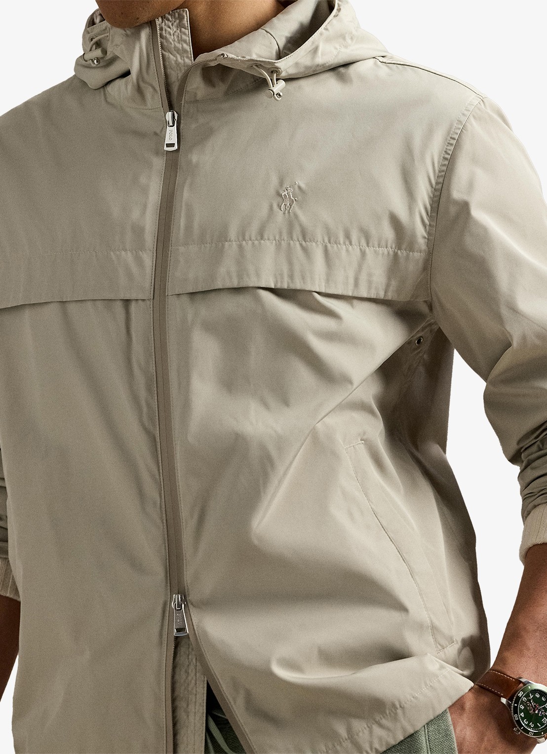 Ralph Lauren Jack met capuchon en steekzakken - detail 2 classic stone / beige