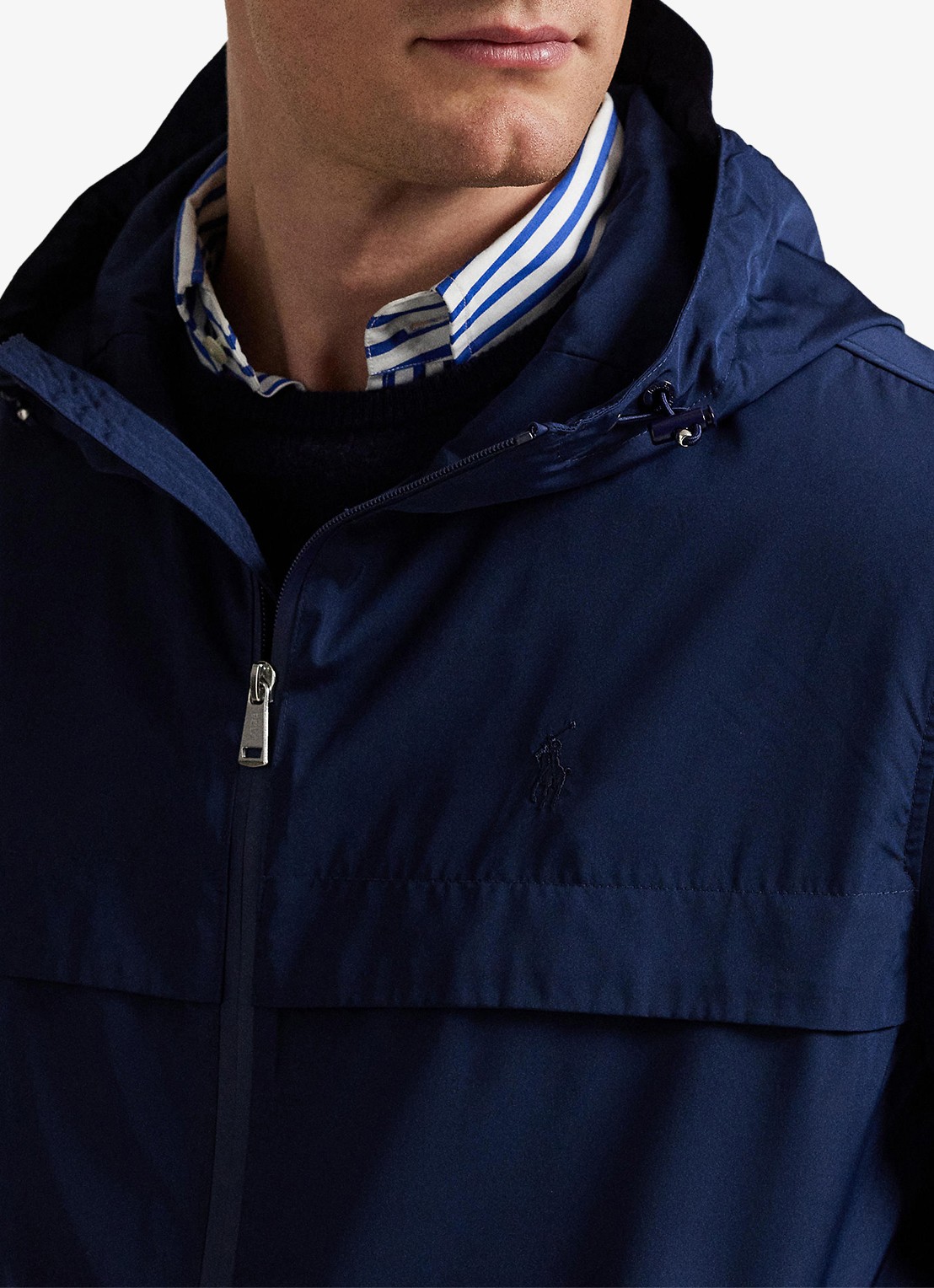 Ralph Lauren Jack met capuchon en steekzakken - detail 5 newport navy / donkerblauw