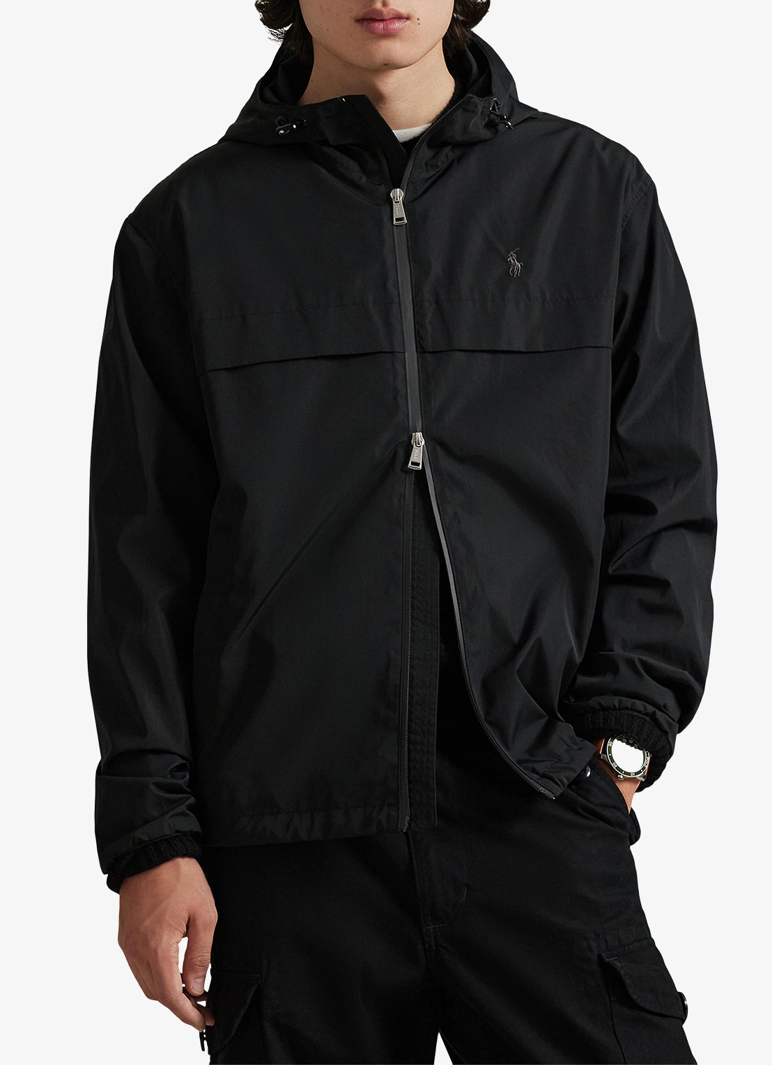 Ralph Lauren Jack met capuchon en steekzakken - detail 4 polo black / zwart