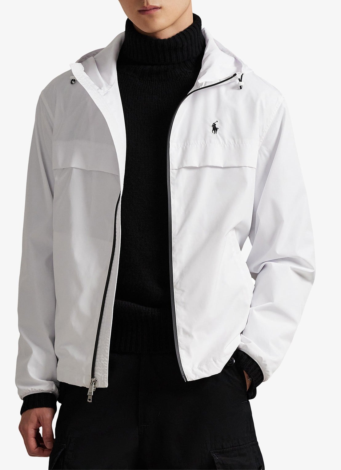 Ralph Lauren Jack met capuchon en steekzakken - detail 4 ceramic white / wit