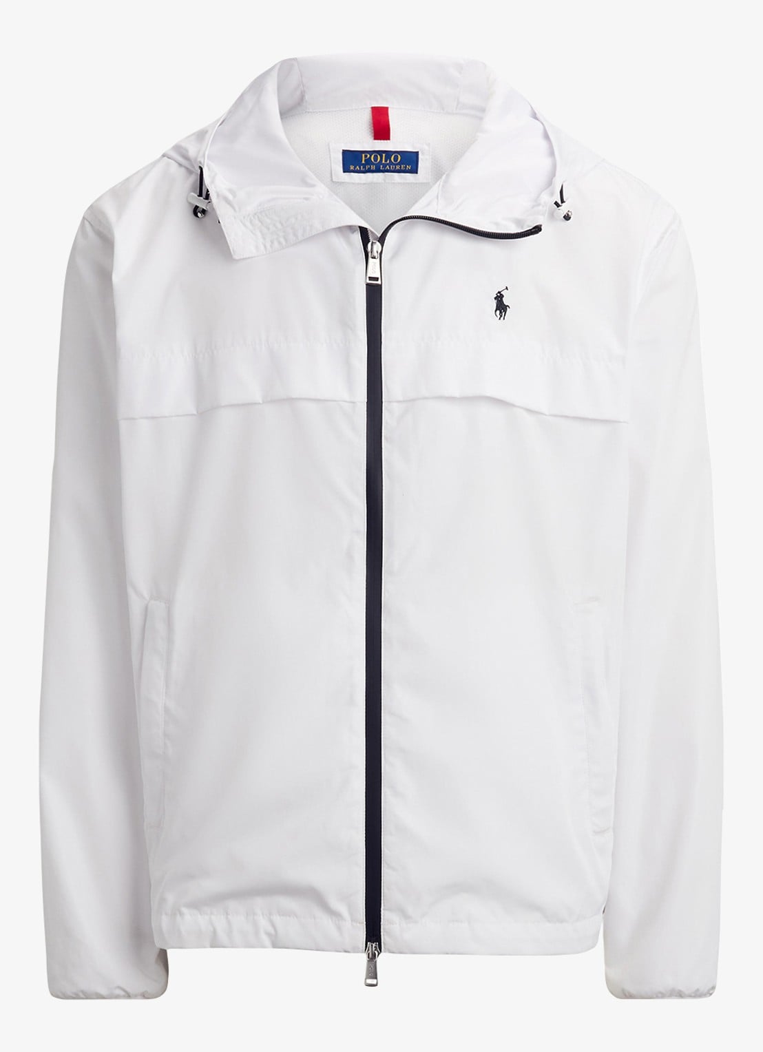 Ralph Lauren Jack met capuchon en steekzakken - voorkant ceramic white / wit