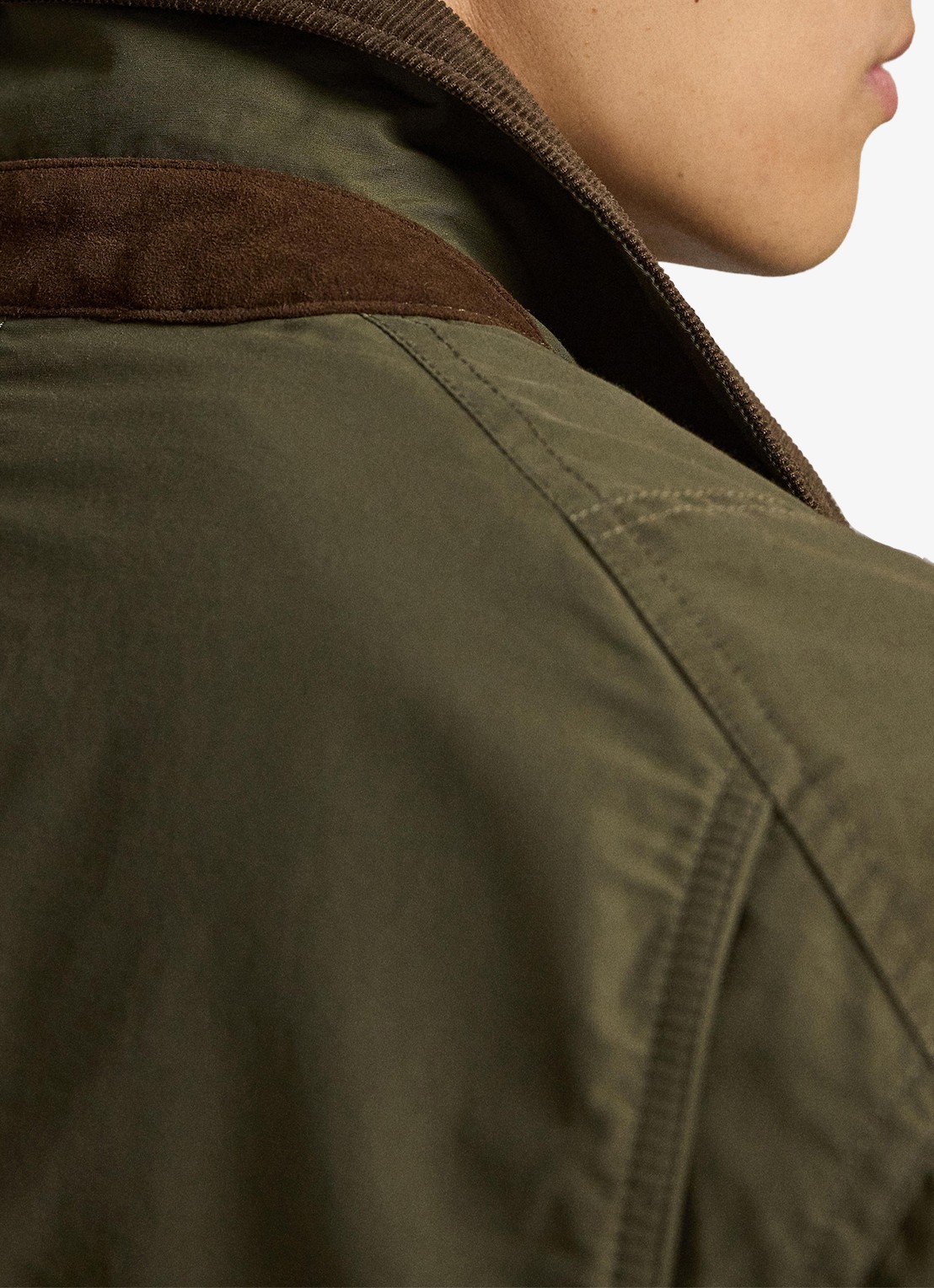 Ralph Lauren Jack met details van corduroy en opgestikte zakken - detail 3 canopy olive / olijfgroen