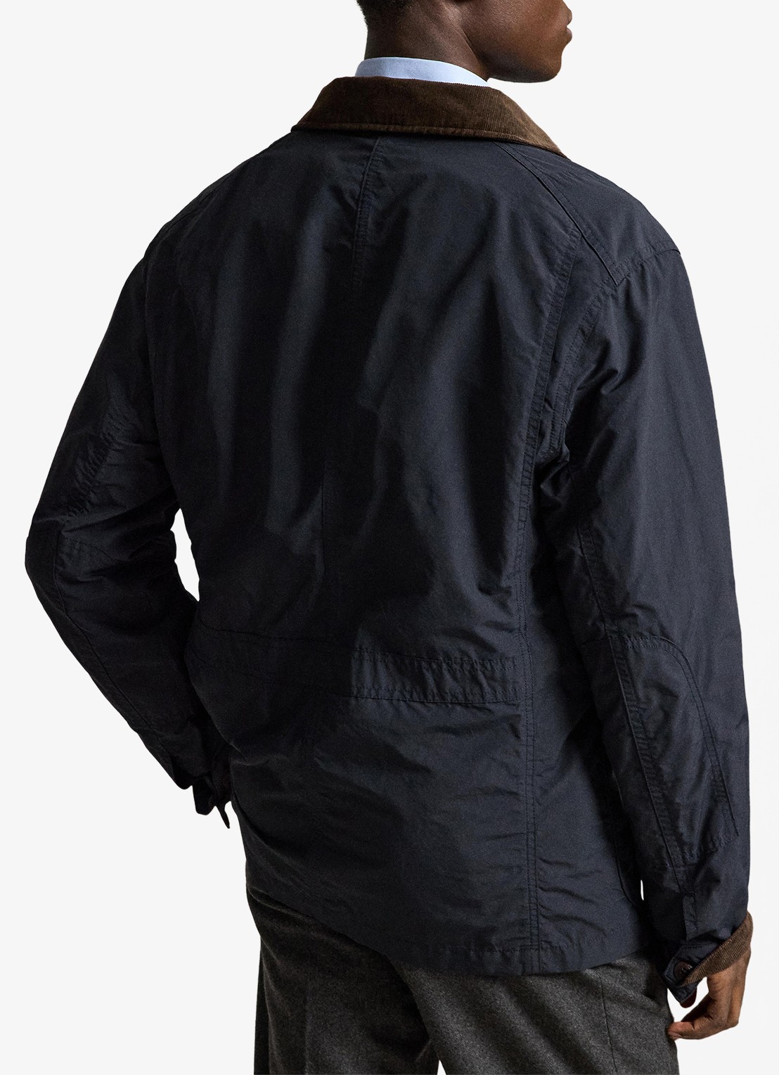 Ralph Lauren Jack met details van corduroy en opgestikte zakken - achterkant 3 collection navy / blauw