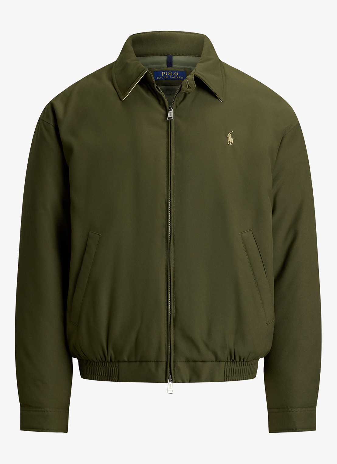 Ralph Lauren Jack met donsvulling en steekzakken - voorkant 3 company olive / olijfgroen