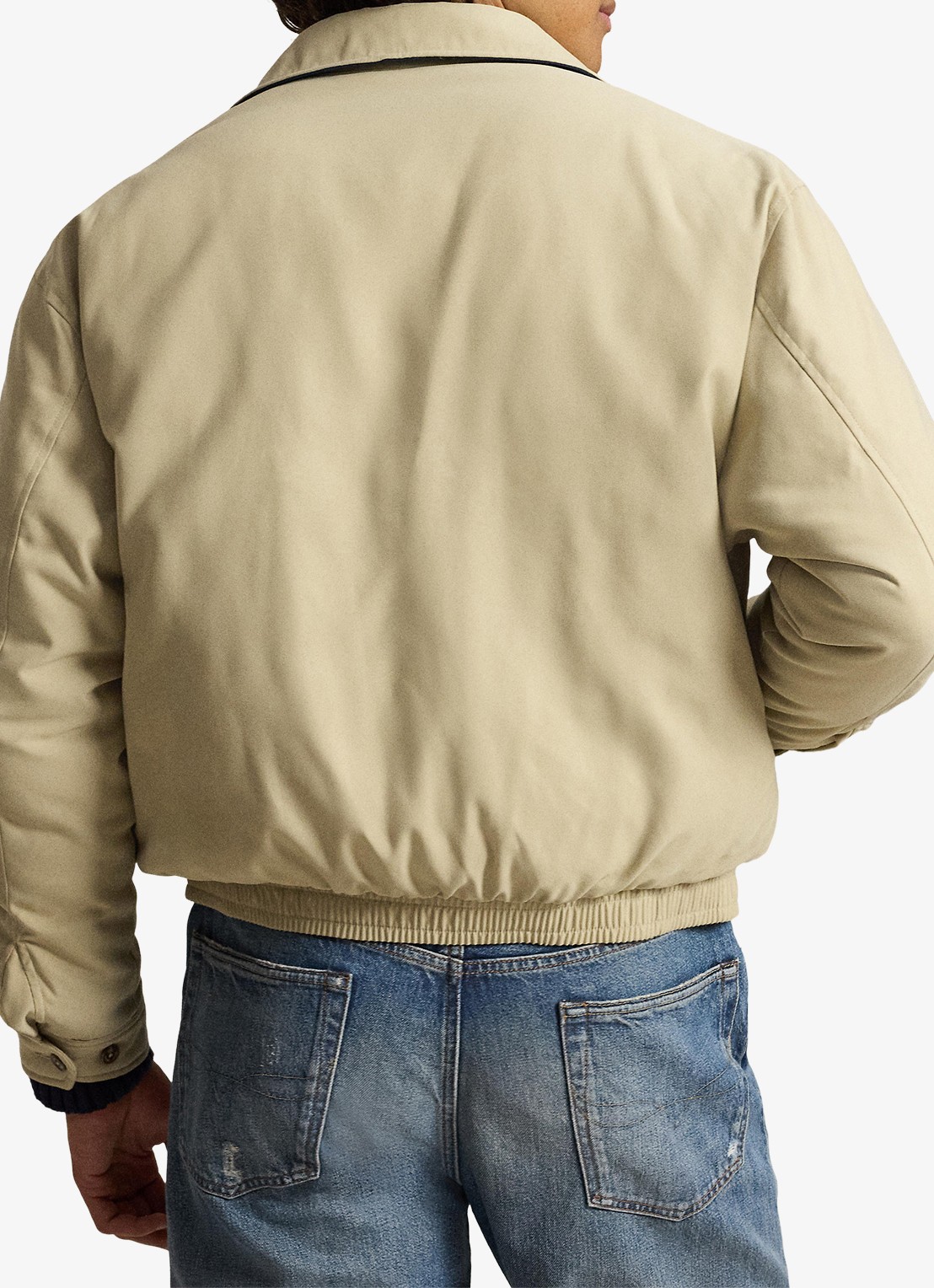Ralph Lauren Jack met donsvulling en steekzakken - achterkant 5 khaki uniform / khaki