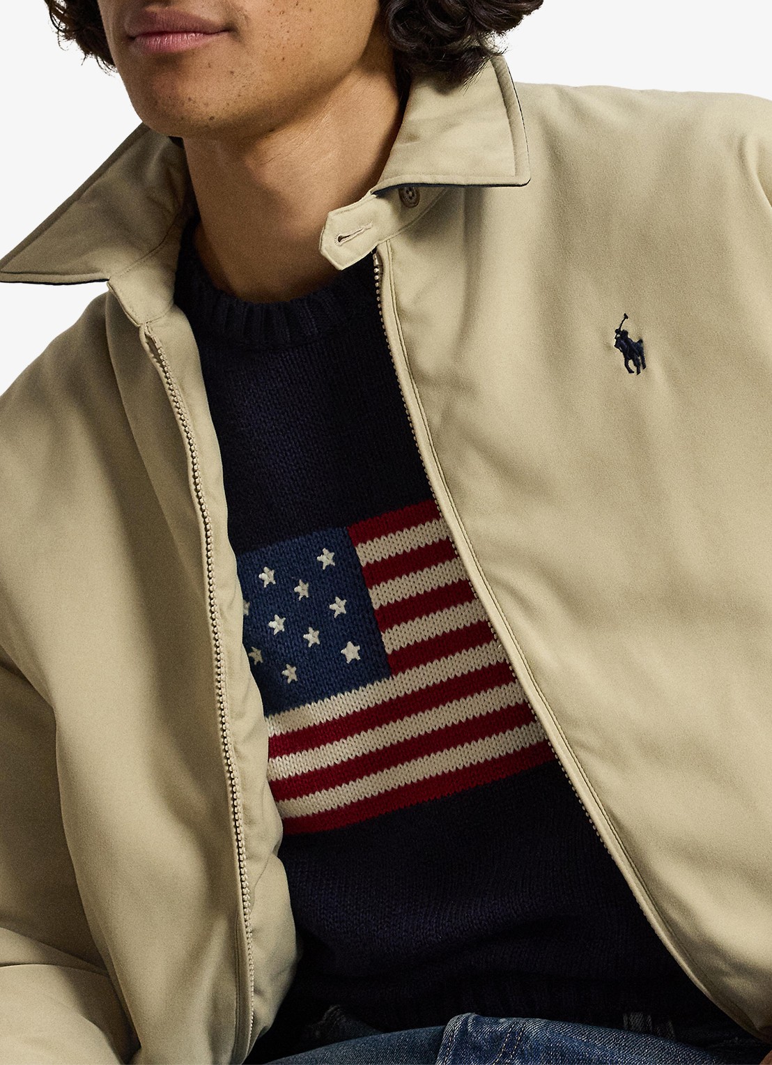 Ralph Lauren Jack met donsvulling en steekzakken - detail 2 khaki uniform / khaki