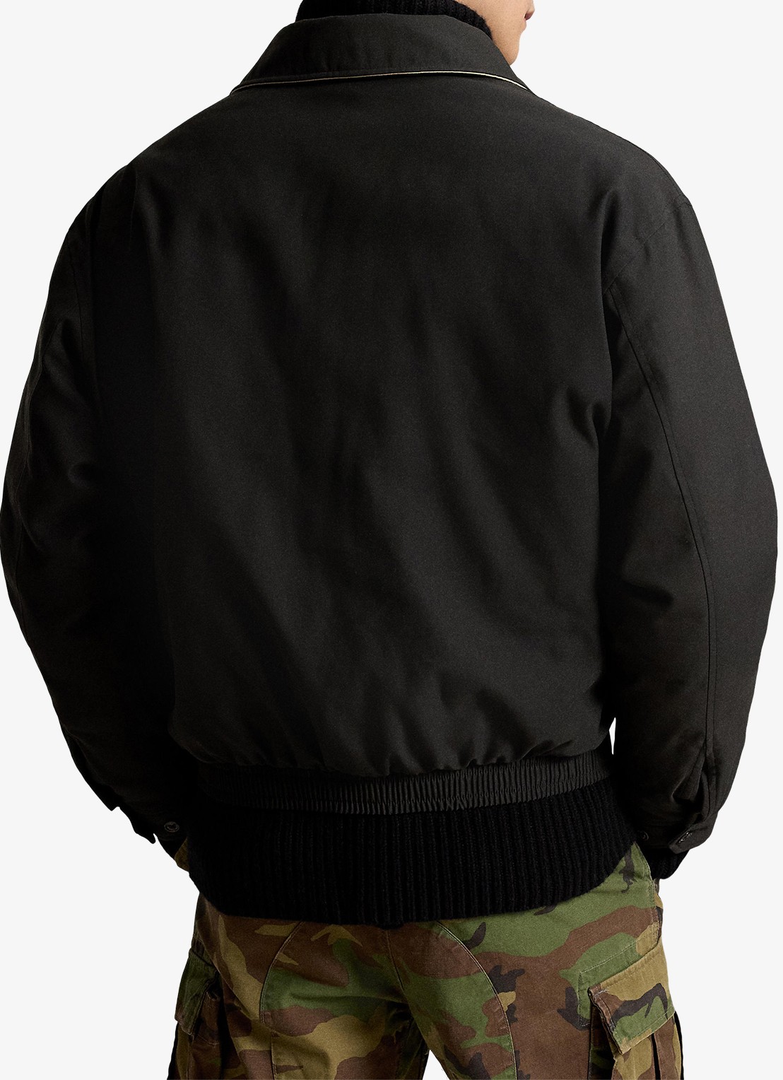 Ralph Lauren Jack met donsvulling en steekzakken - achterkant 5 rl black / zwart