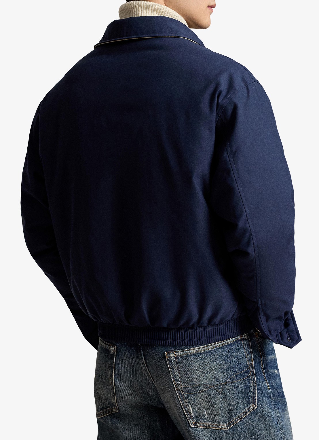 Ralph Lauren Jack met donsvulling en steekzakken - achterkant refined navy / donkerblauw