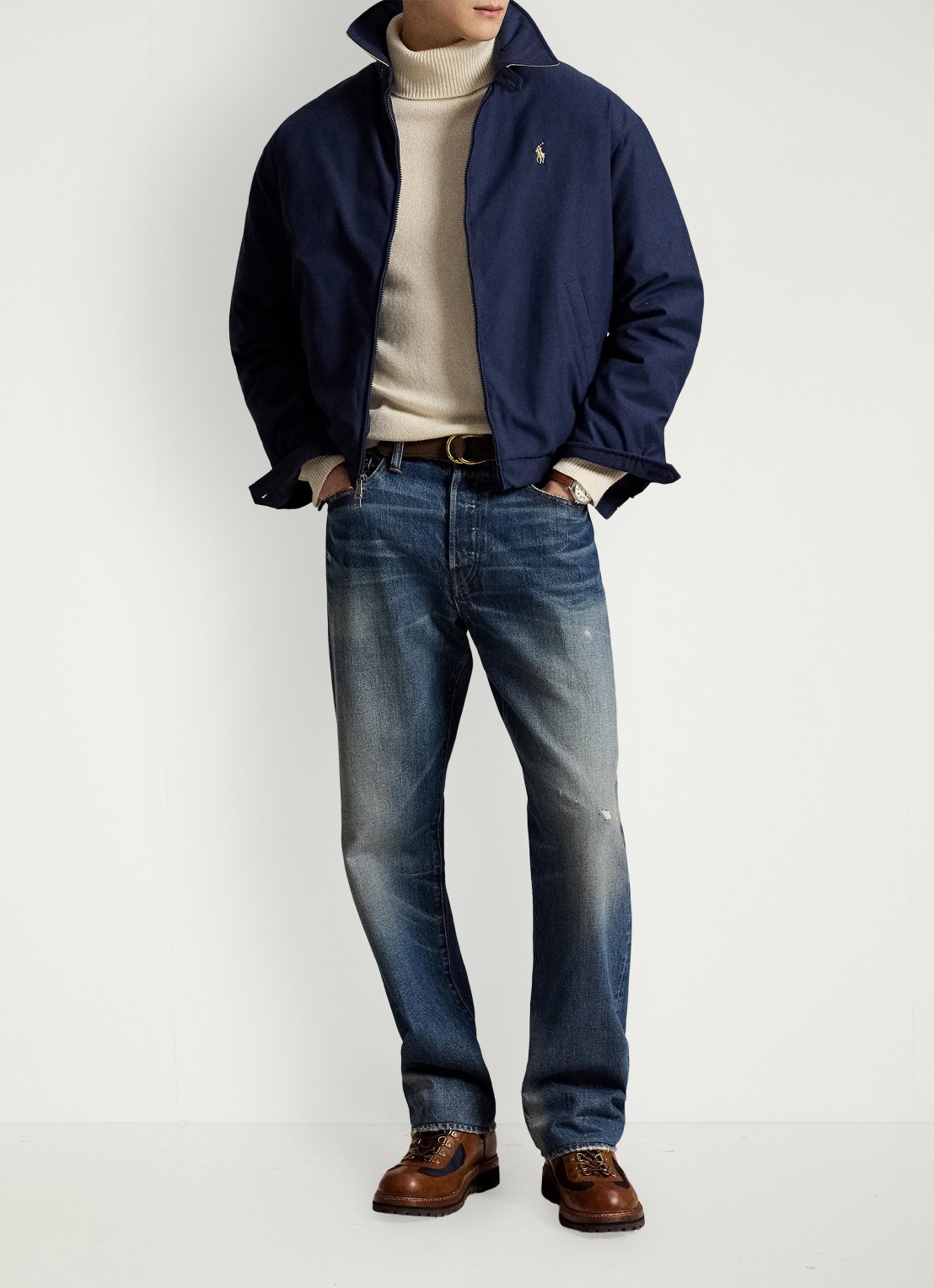 Ralph Lauren Jack met donsvulling en steekzakken - detail 4 refined navy / donkerblauw