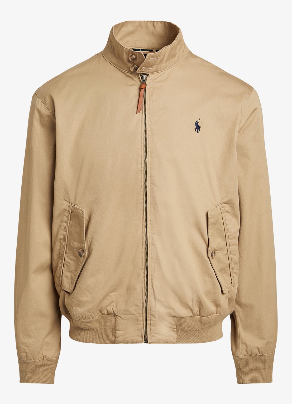 Ralph Lauren Jack met klepzakken en logoborduring - voorkant 2 cafe tan / beige