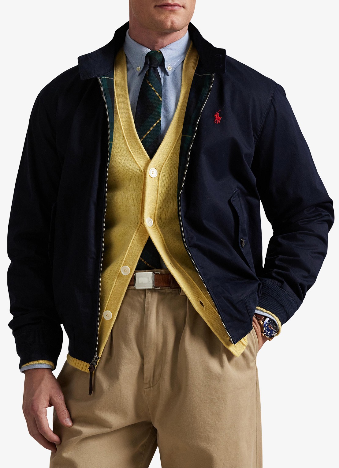 Ralph Lauren Jack met klepzakken en logoborduring - detail 4 collection navy / donkerblauw