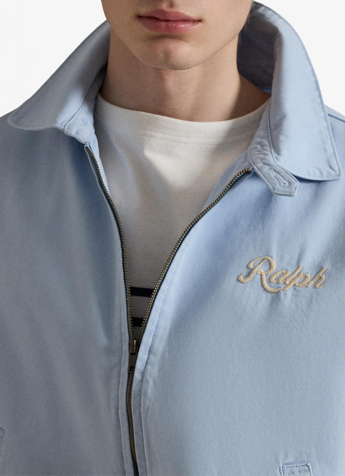 Ralph Lauren Jack met logoborduring - detail 3 southport blue / blauw