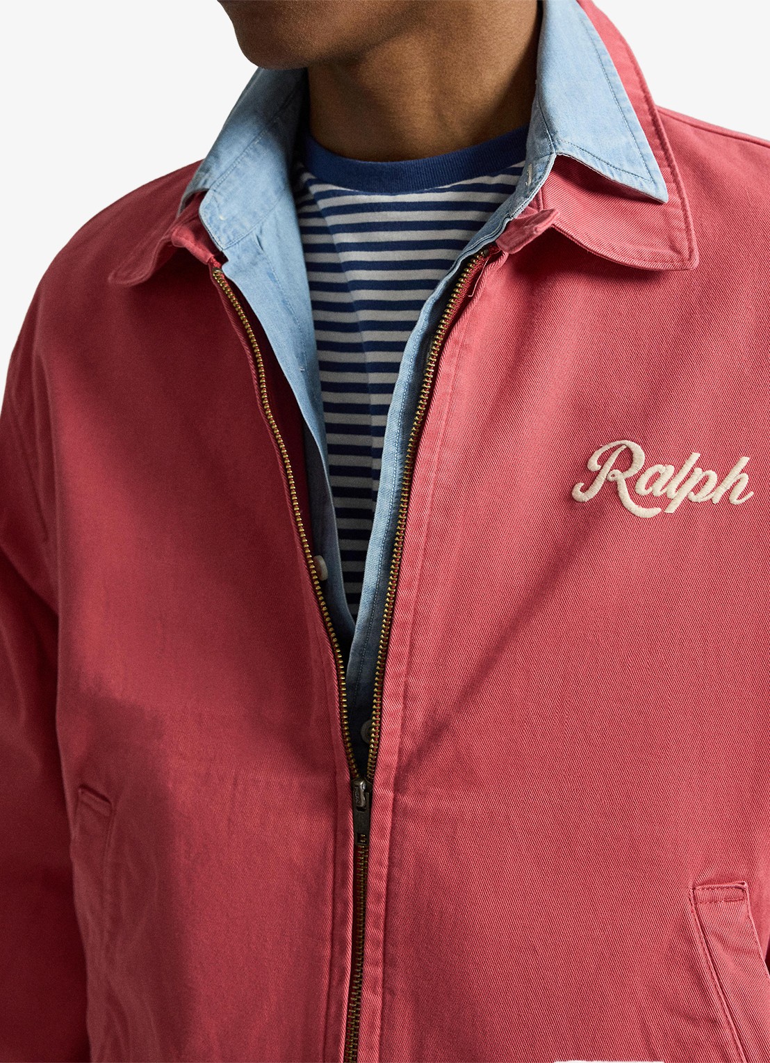 Ralph Lauren Jack met logoborduring - detail nantucket red / rood