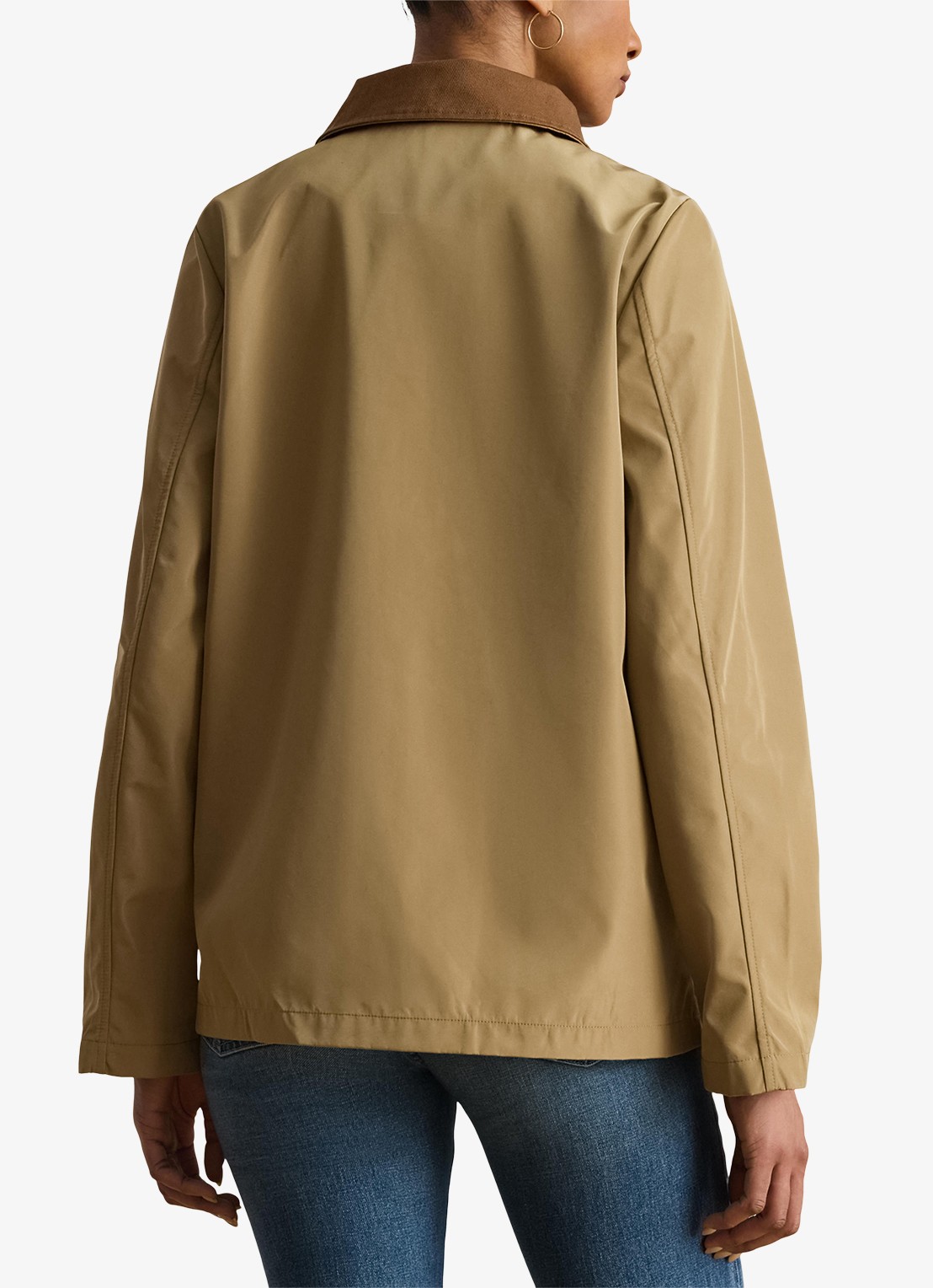 Ralph Lauren Jack met opstikzakken en waterafstotende coating - achterkant 4 birch tan / beige