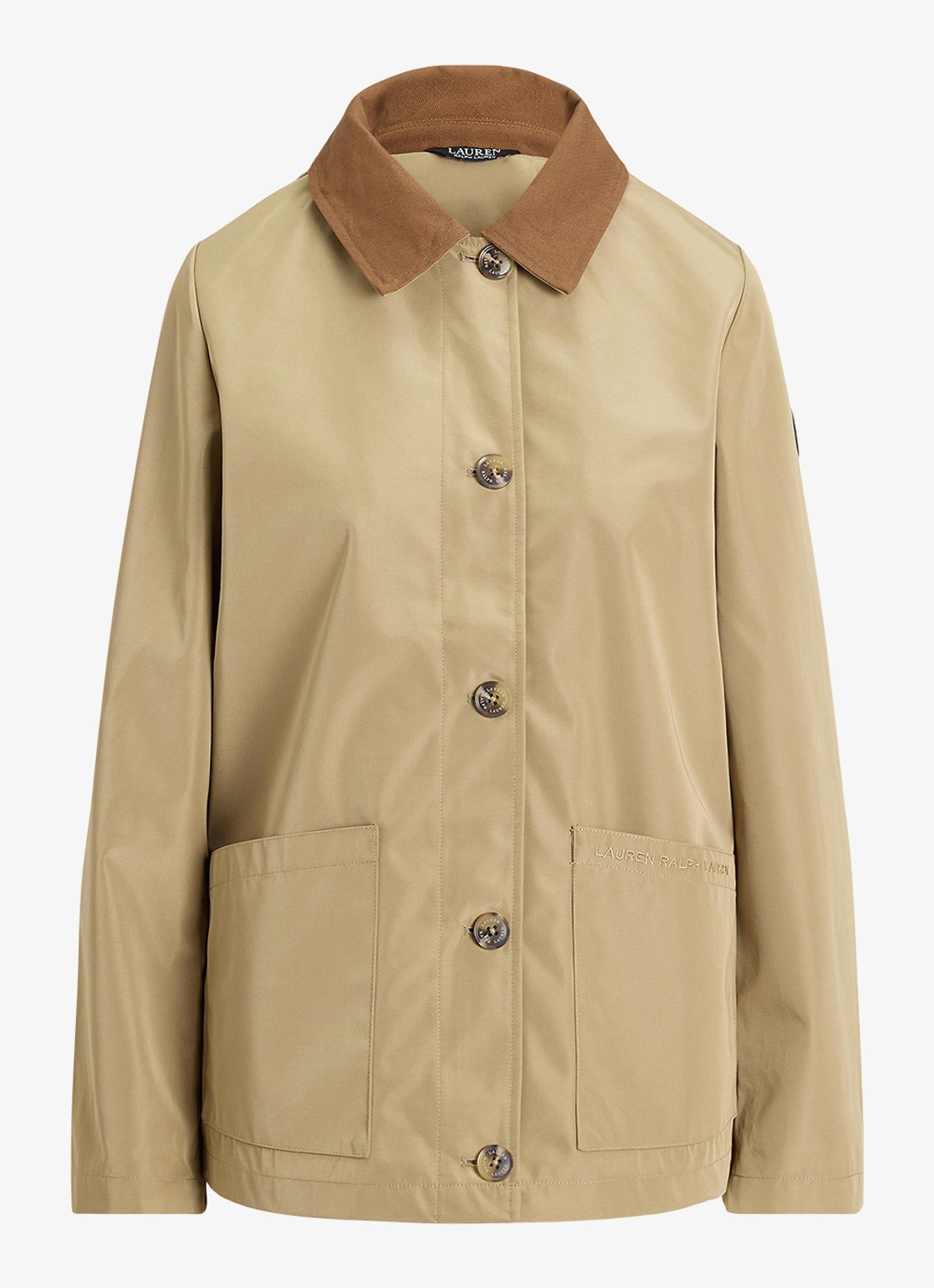 Ralph Lauren Jack met opstikzakken en waterafstotende coating - voorkant 2 birch tan / beige