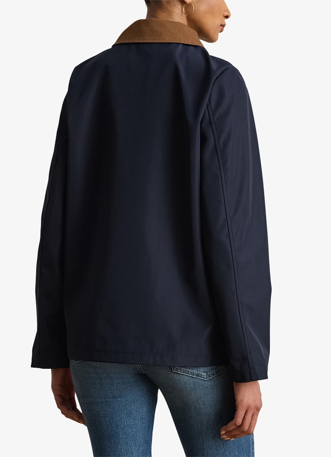 Ralph Lauren Jack met opstikzakken en waterafstotende coating - achterkant blauw