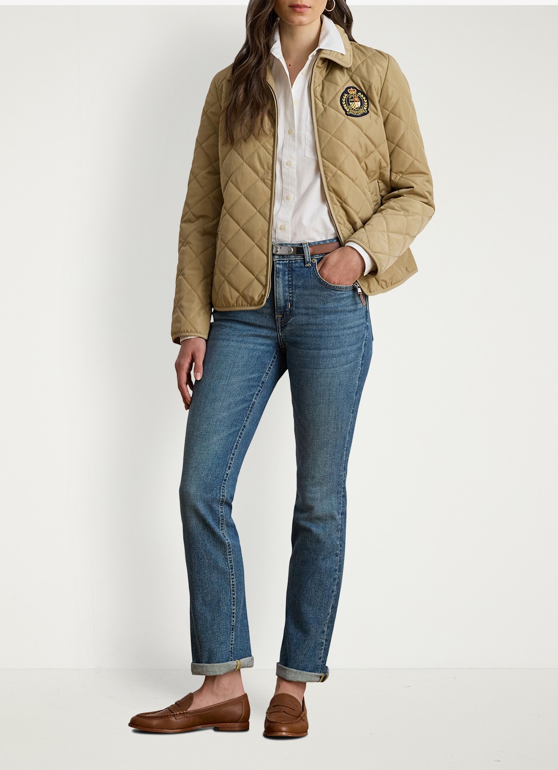Ralph Lauren Jack met quilt patroon - voorkant 2 beige
