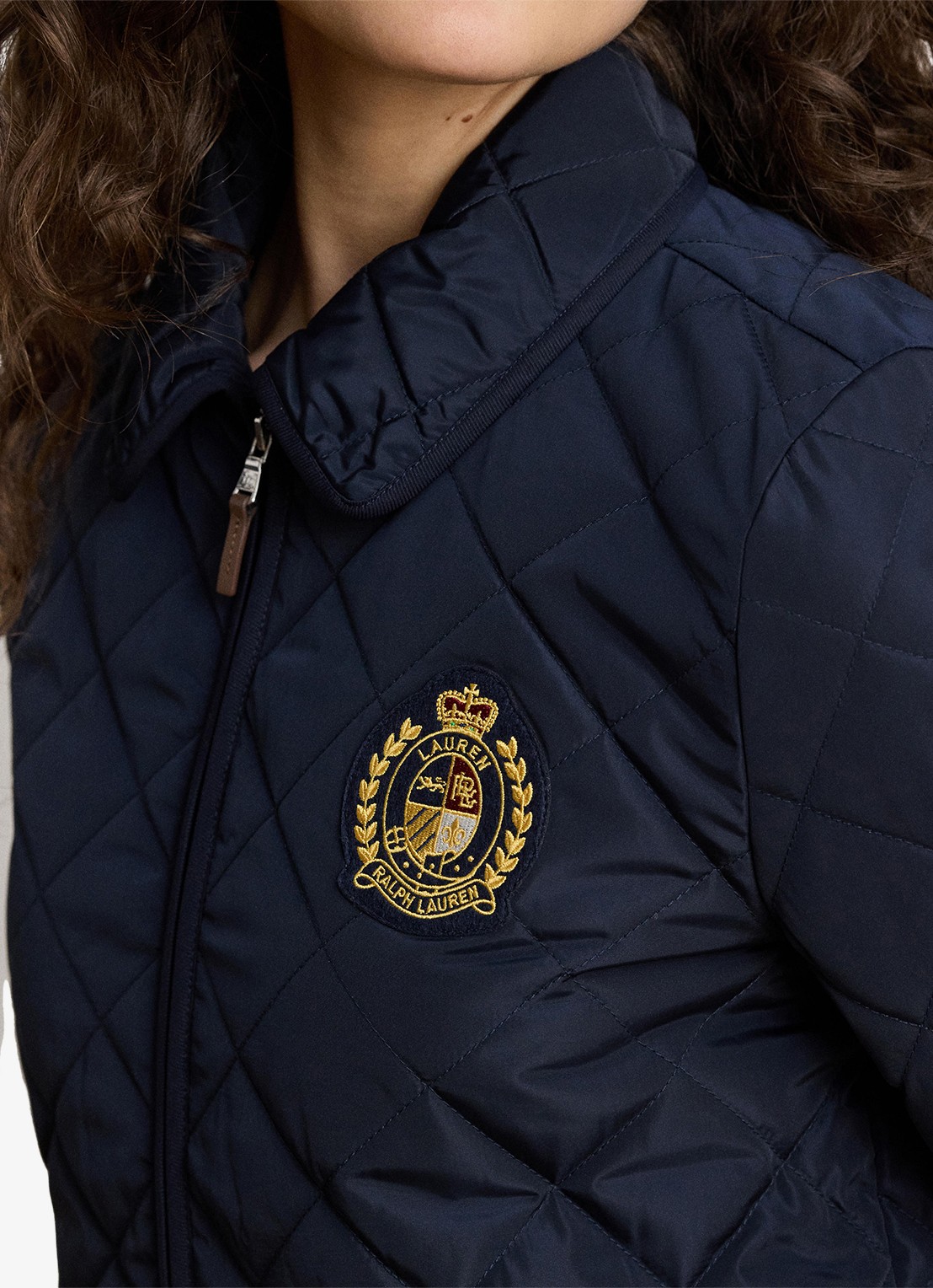 Ralph Lauren Jack met quilt patroon - detail 2 blauw