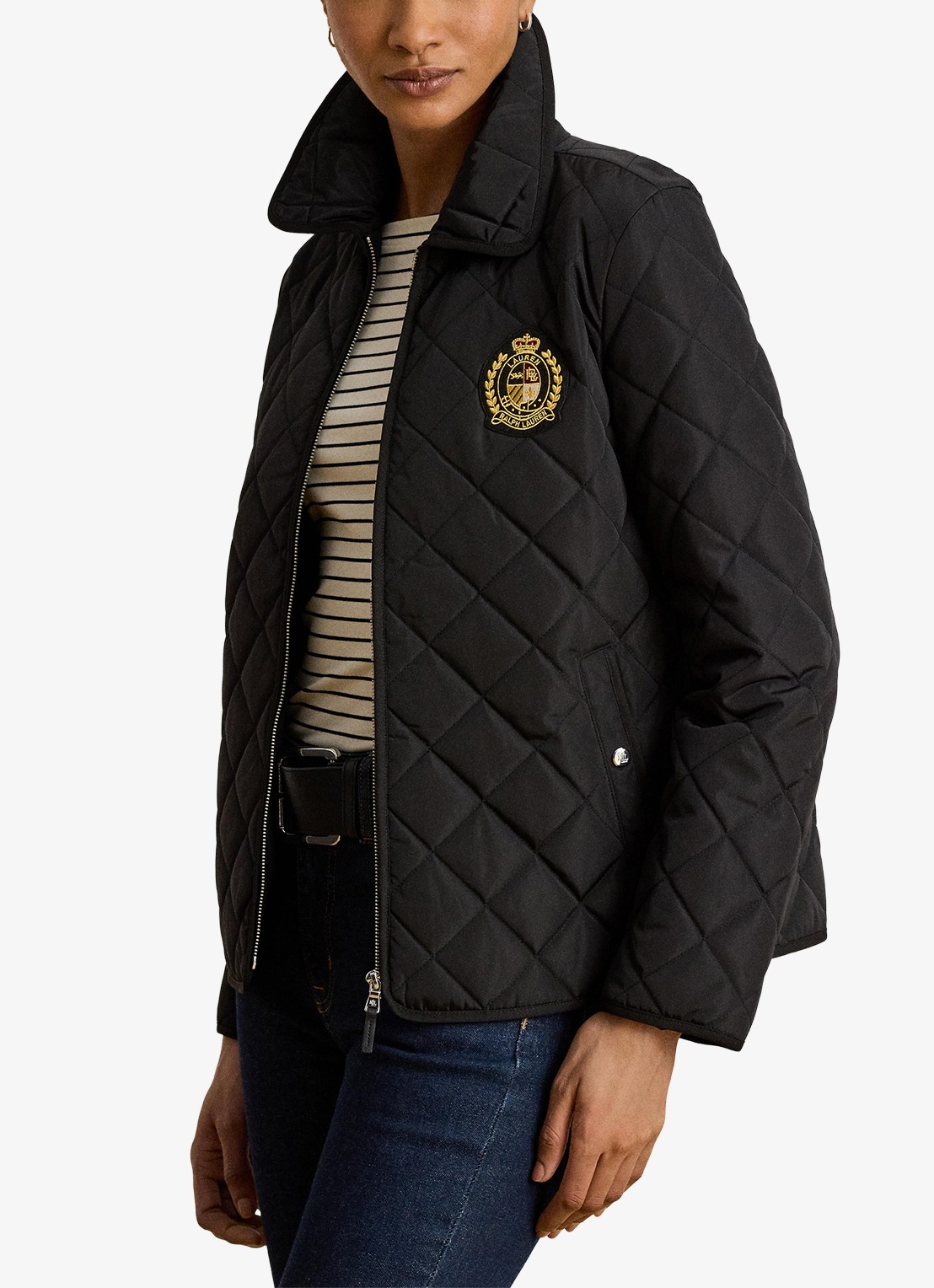 Ralph Lauren Jack met quilt patroon - detail 4 zwart