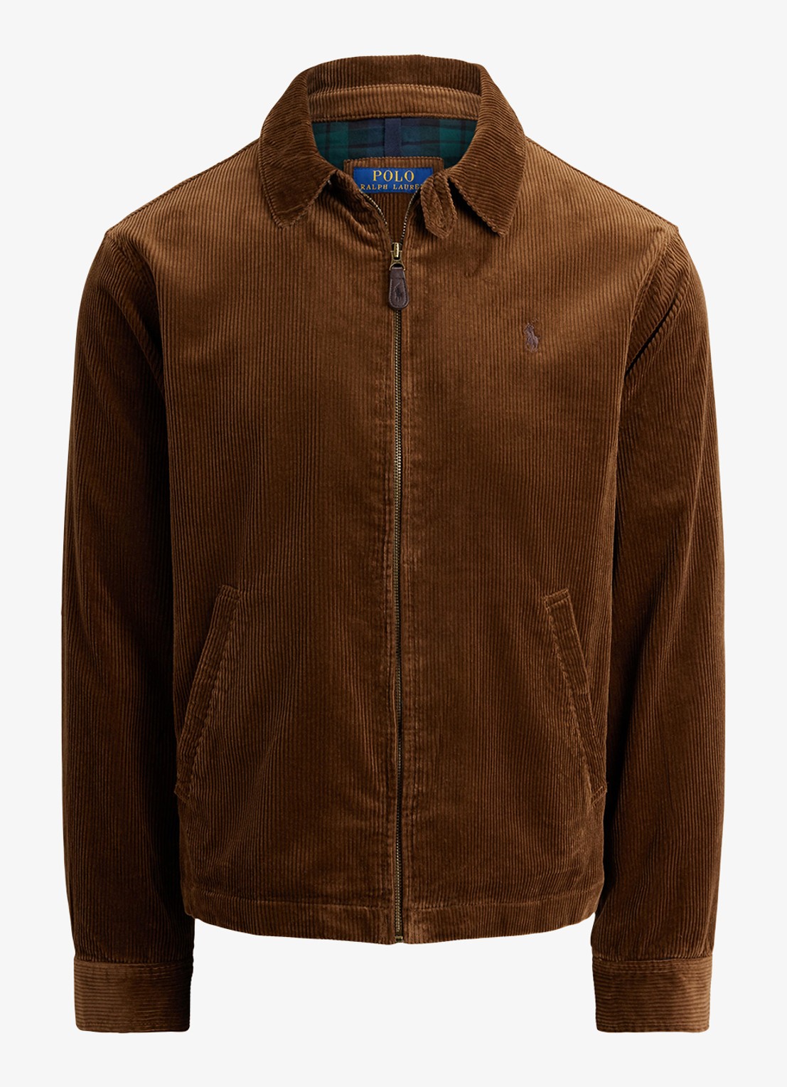 Ralph Lauren Jack van corduroy met logoborduring - voorkant 4 pale russet / bruin