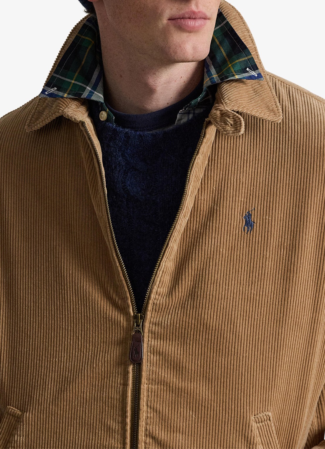 Ralph Lauren Jack van corduroy met logoborduring - detail 3 vintage khaki / khaki