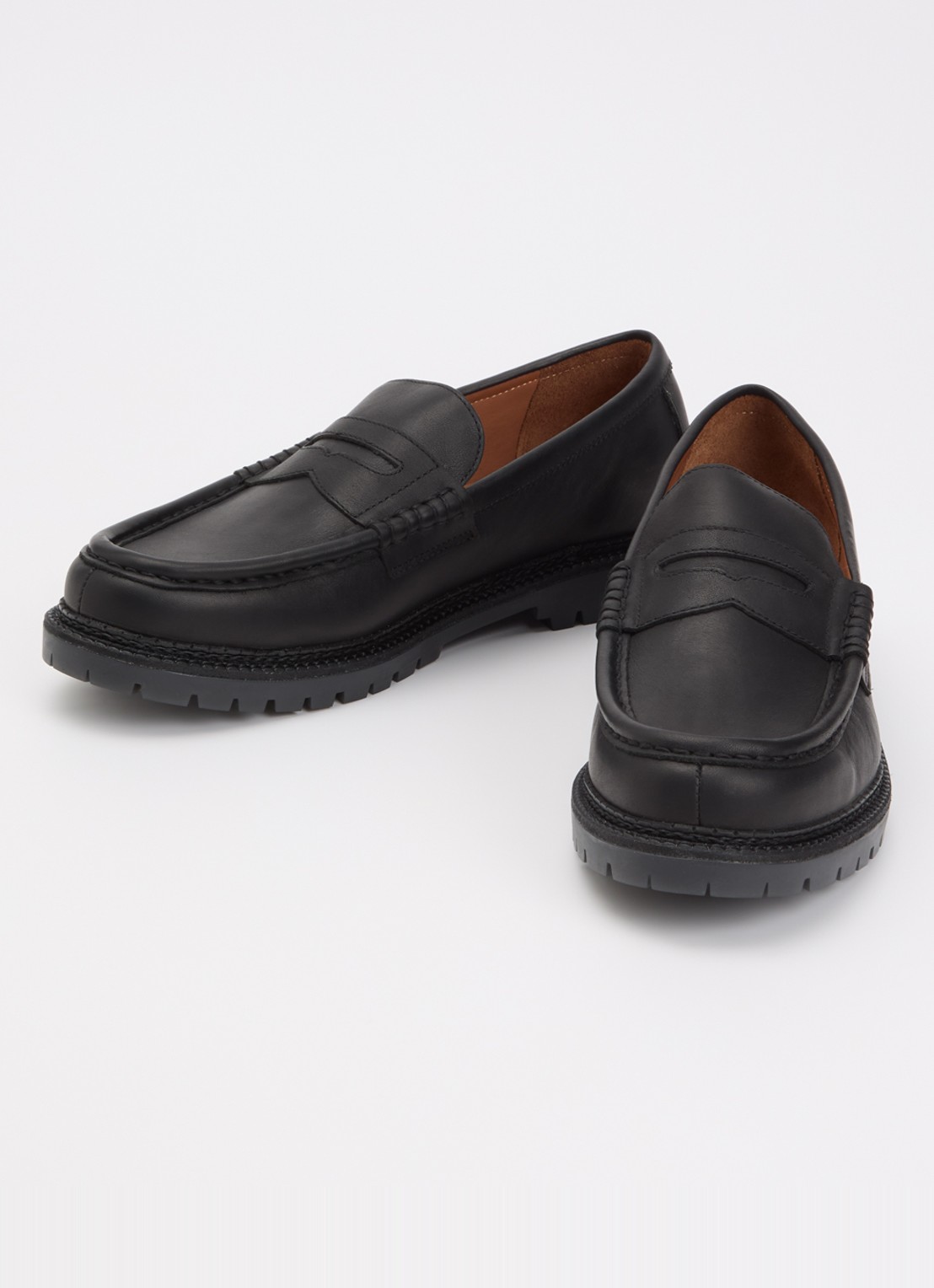 Ralph Lauren Jett loafer van leer - detail 3 zwart