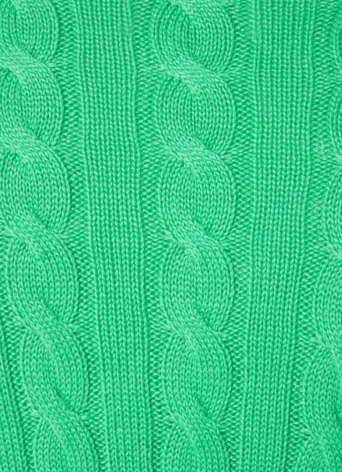 Ralph Lauren Kabelgebreide katoenen trui - detail 2 classic kelly-2yzd