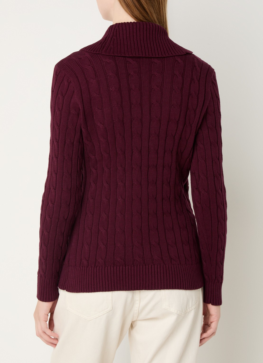 Ralph Lauren Katoenen trui met gesp - achterkant bruin