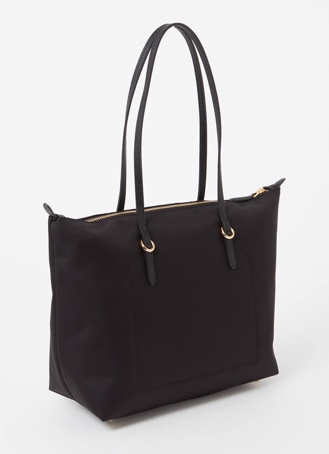 Ralph Lauren Keaton schoudertas met logo - achterkant zwart
