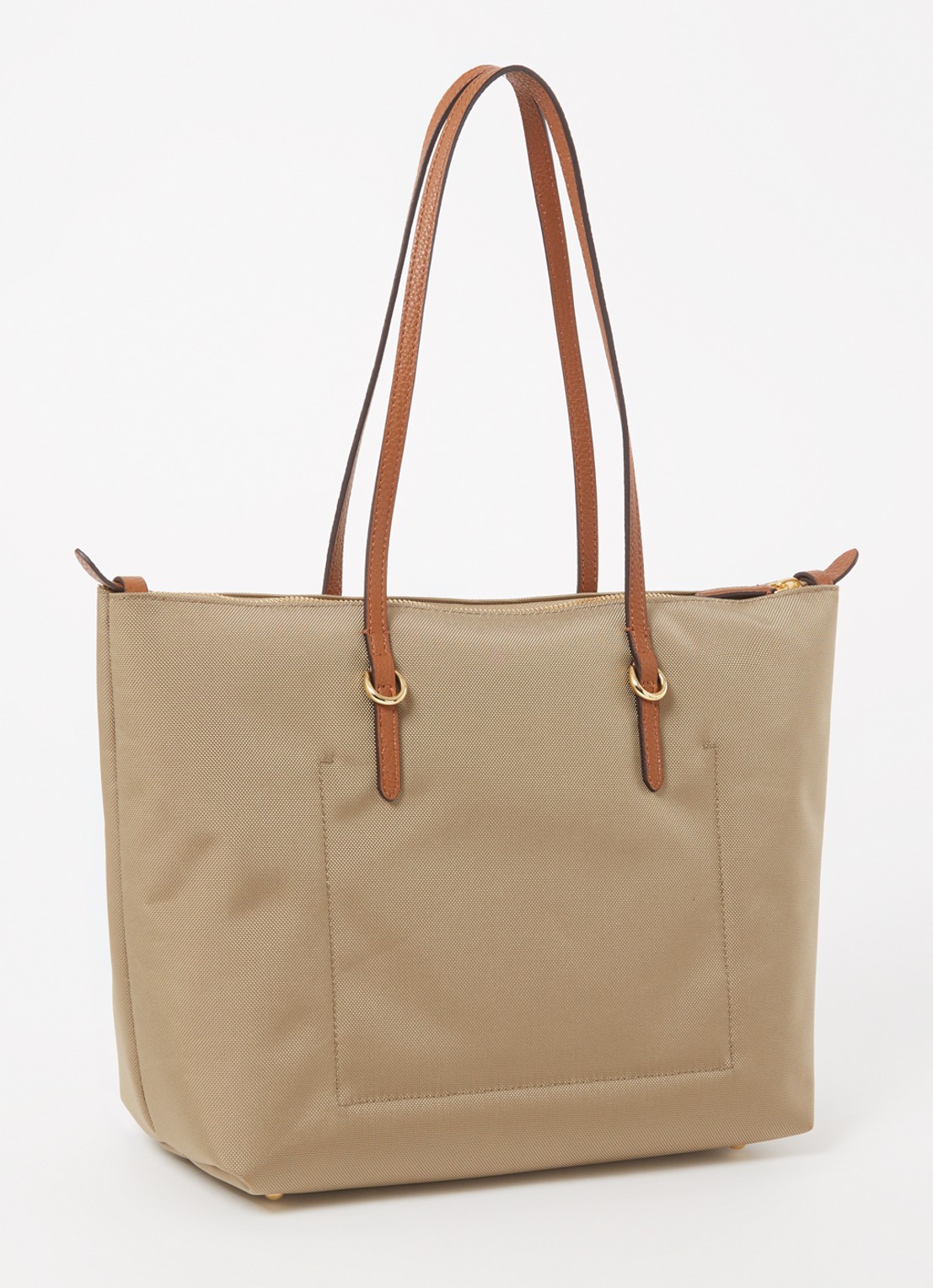 Ralph Lauren Keaton schoudertas met logo - achterkant 4 beige