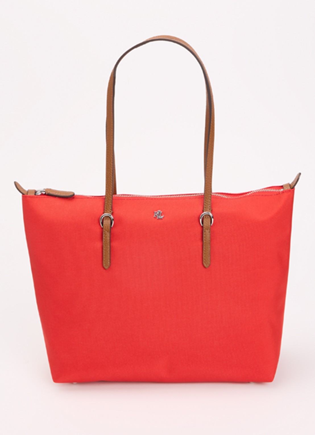 Ralph Lauren Keaton schoudertas met logo - voorkant 5 rood
