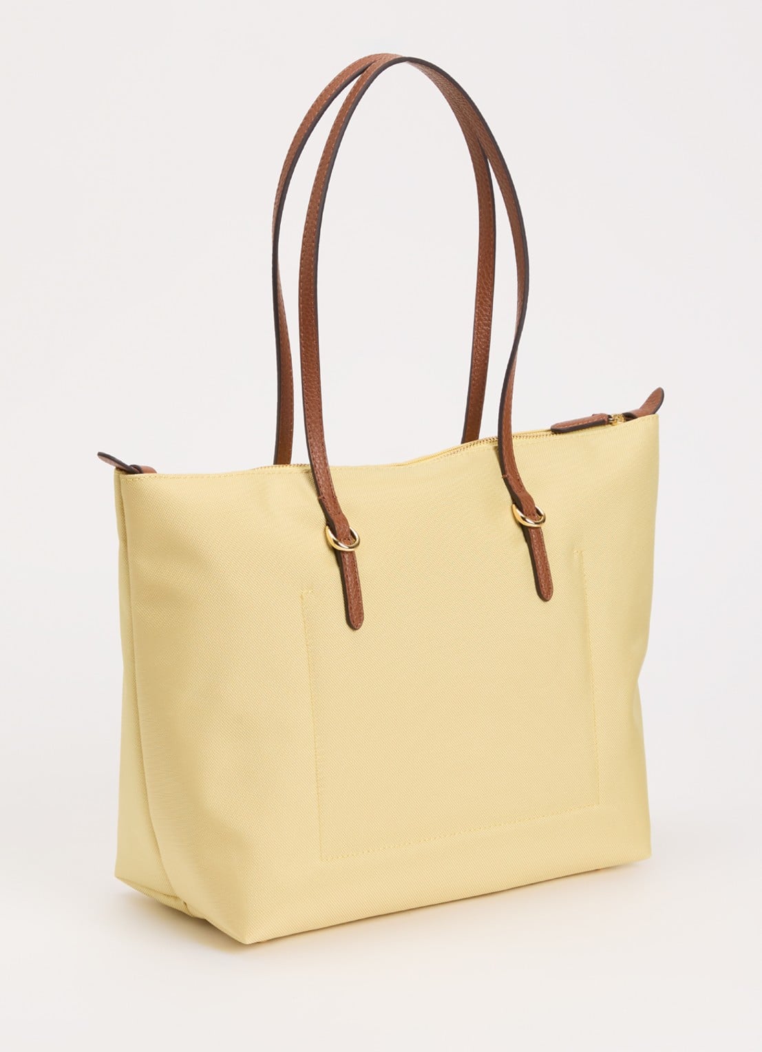 Ralph Lauren Keaton schoudertas met logo - achterkant 5 geel