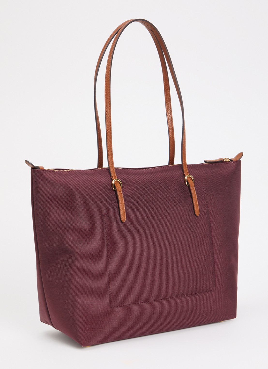 Ralph Lauren Keaton schoudertas met logo - achterkant 5 bordeauxrood
