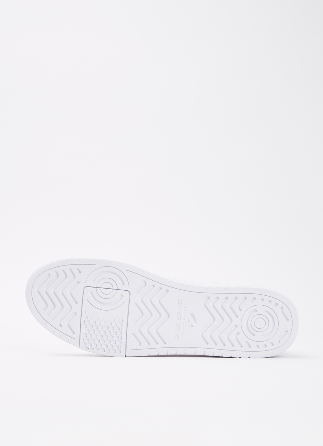 Ralph Lauren Kenmare sneaker van leer met details van suède - detail 4 wit