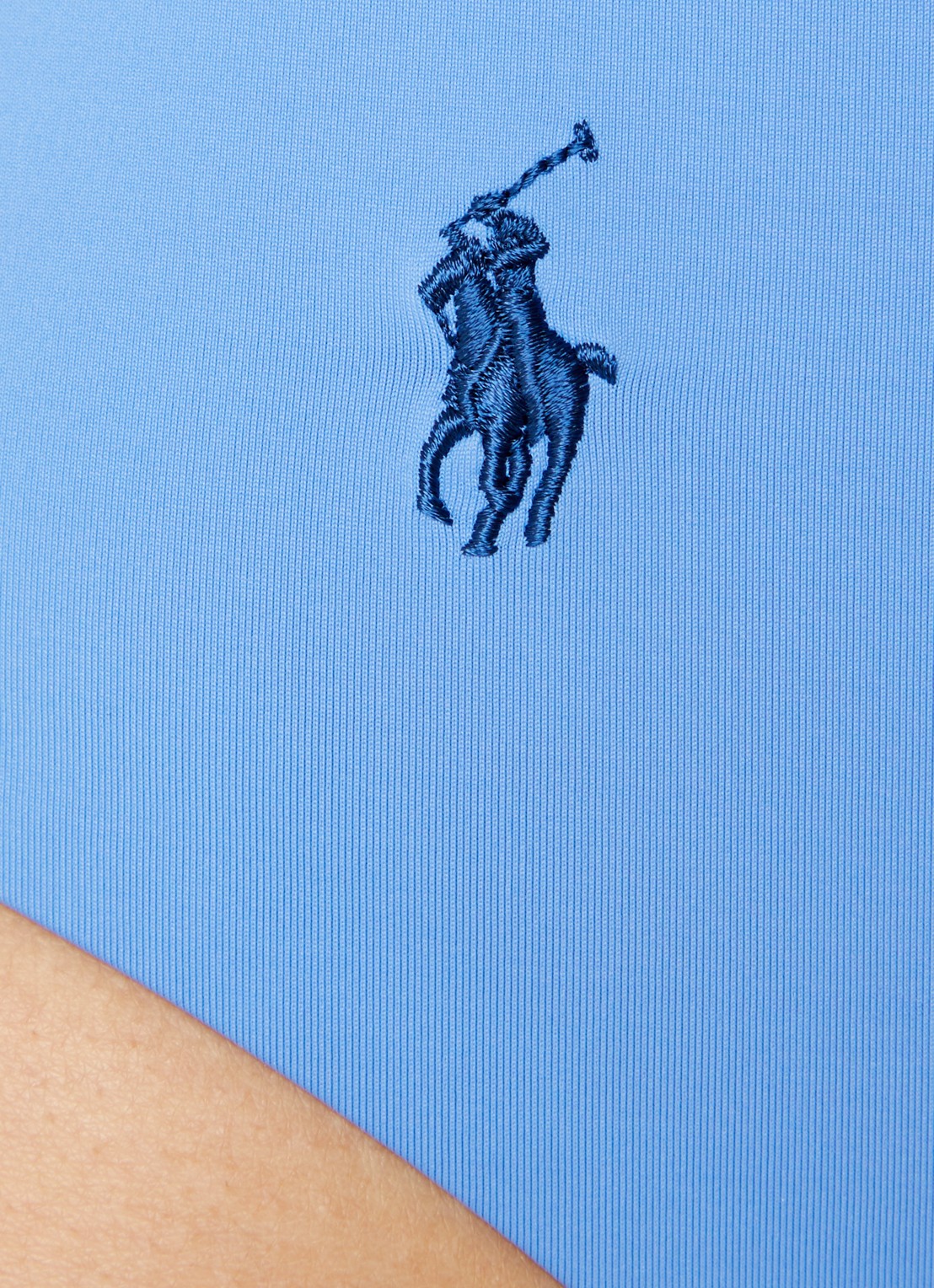 Ralph Lauren Kennedy badpak met gekruiste banden - detail 2 lichtblauw