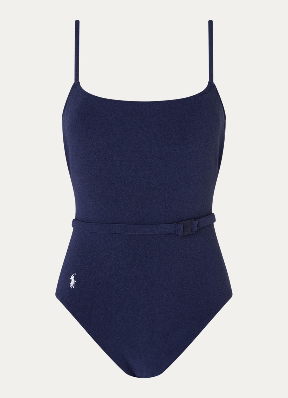 Ralph Lauren Kennedy badpak van badstof met uitneembare vulling - voorkant 2 donkerblauw